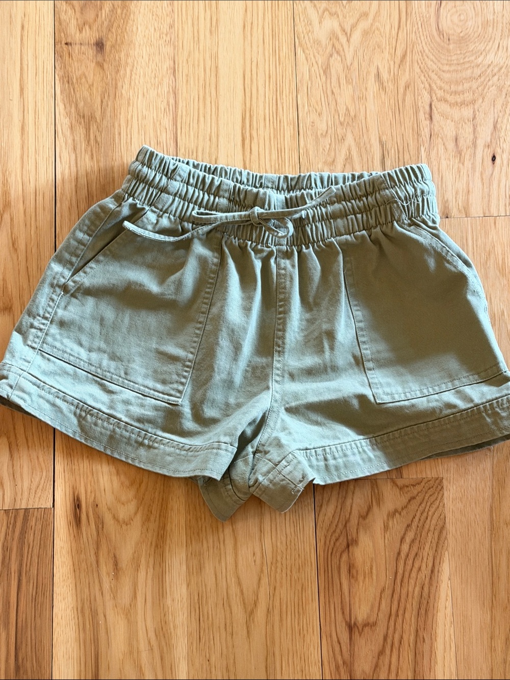 Forever 21 Olive Green Elastic Waist Shorts
